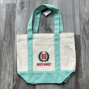 99 Ranch light blue and Cream Tote Bag